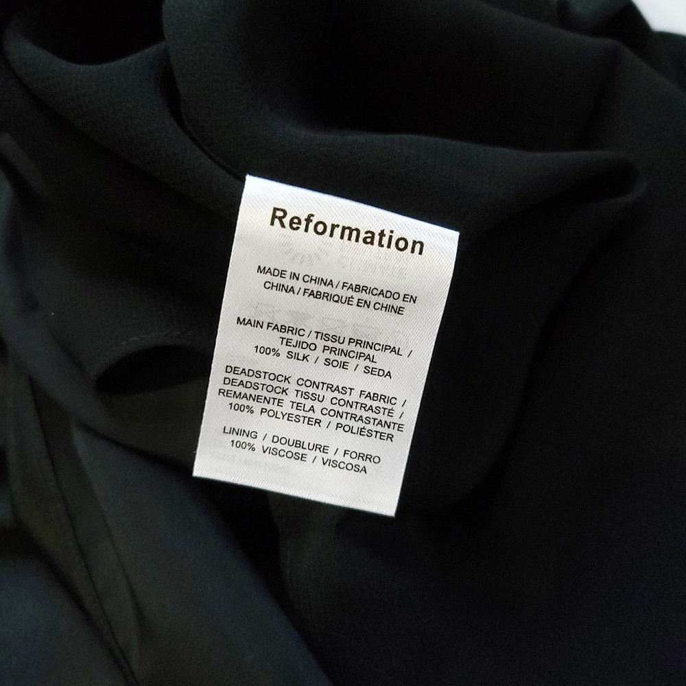 Reformation Peniel Wednesday Adam's Gothic Silk Midi Dress - Picture 11 of 16